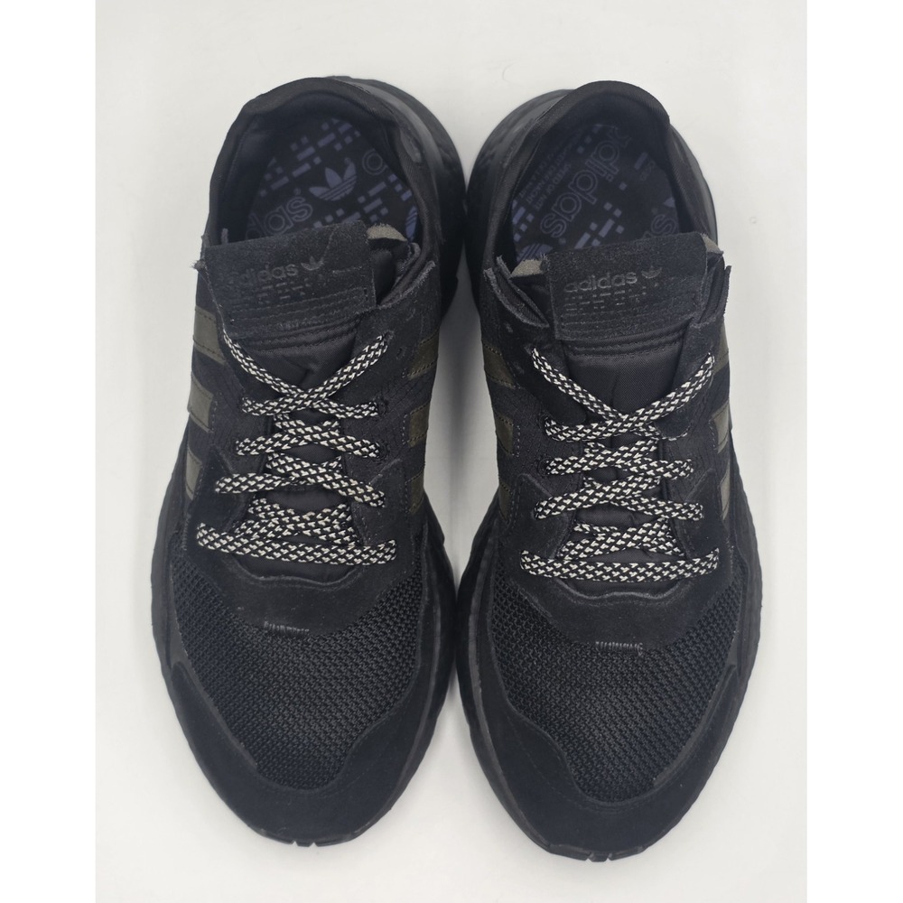 adidas Nite Jogger Triple Black Men's Size 10 BD7954 Shoes Sneakers - Picture 8 of 12